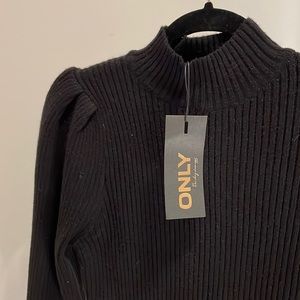 NWT Only Black knit mini dress (size MEDIUM)